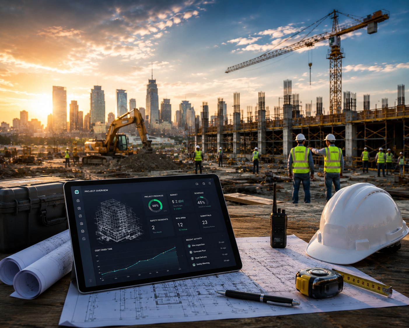 Construction worksite