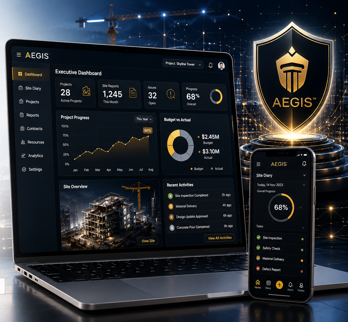 Mobile, Web and Multi-Project Access screen